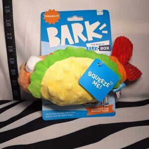 NWT Bark Eduardo the Shrimp Taco Dog Toy XS-M